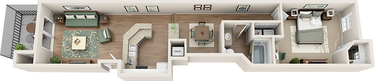 Destin Floorplan at Madison Gateway, St. Petersburg, FL, 33716